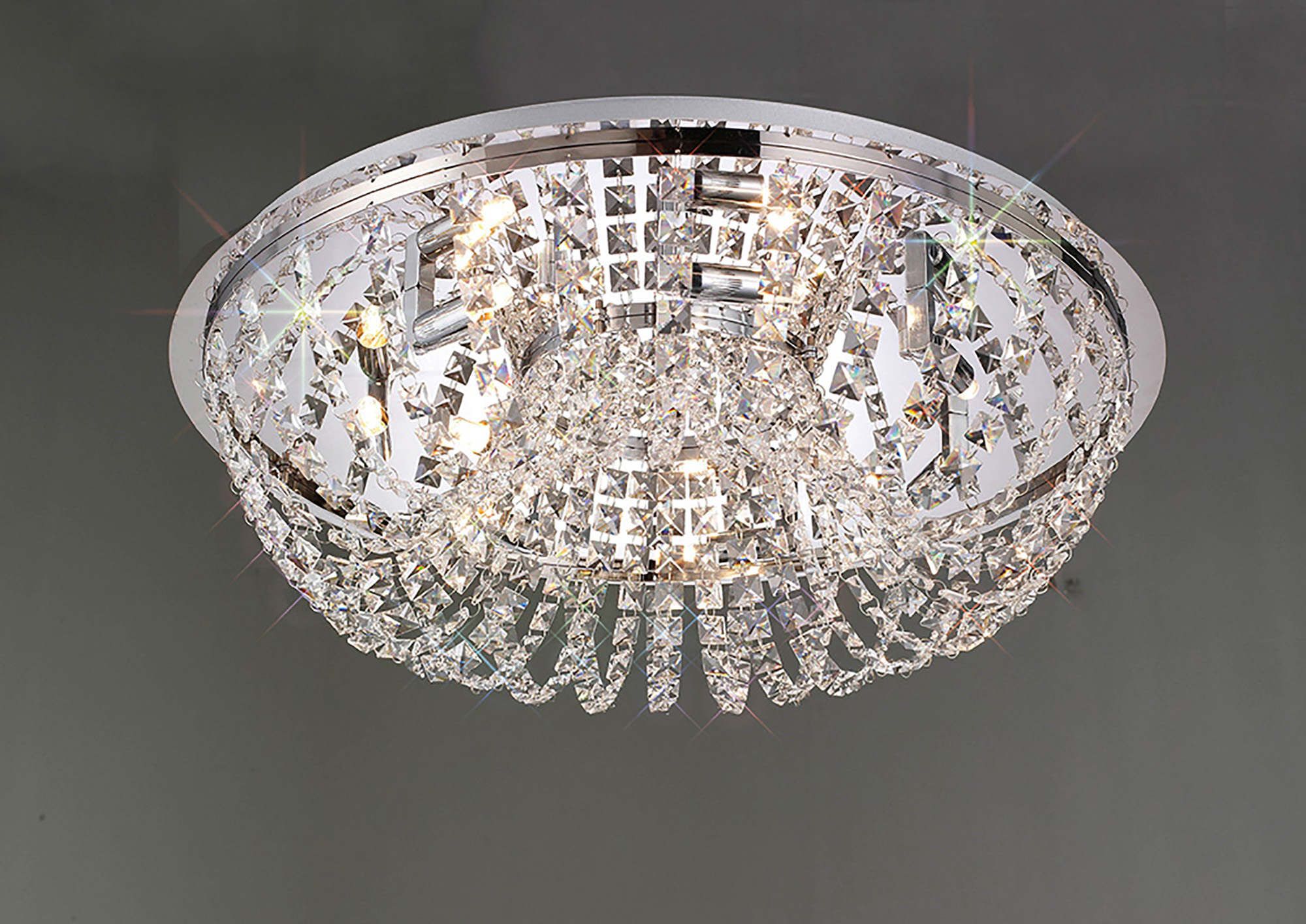 Cosmos Crystal Ceiling Lights Diyas Flush Crystal Fittings Cosmos Crystal Ceiling Lights Diyas Flush Crystal Fittings
